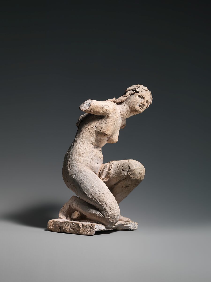 Crouching Flora, Jean-Baptiste Carpeaux  French, Terracotta, French, Paris