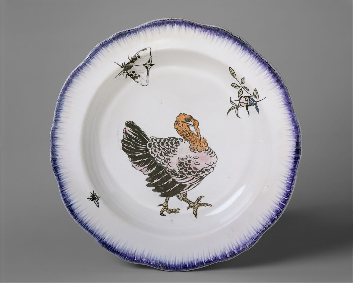 Soup plate (part of a set of three), Félix Bracquemond (French, Paris 1833–1914 Sèvres), Creamware, French, Creil 