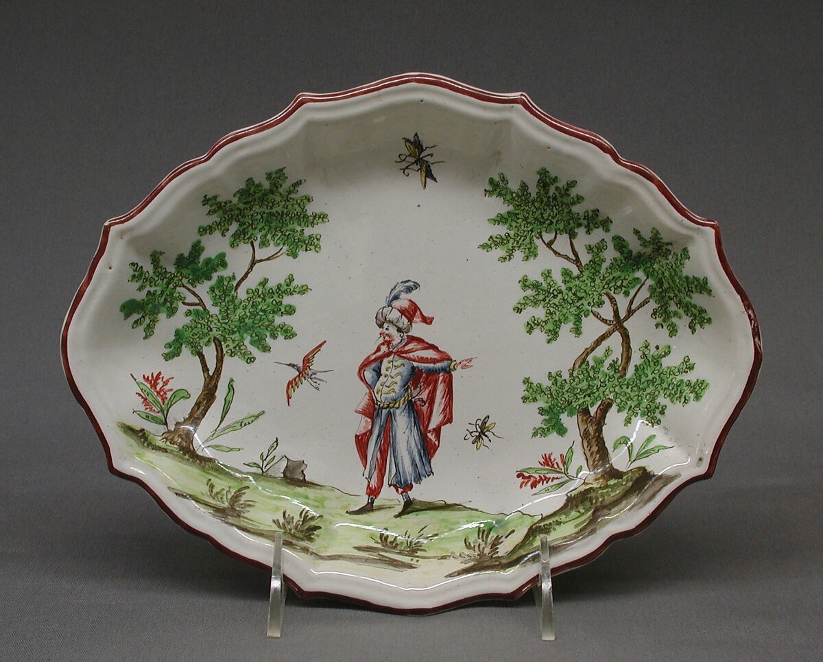 Dish (one of a pair), Felice Clerici (Italian, active Milan, 1745–88), White-enameled earthenware, Italian, Milan 