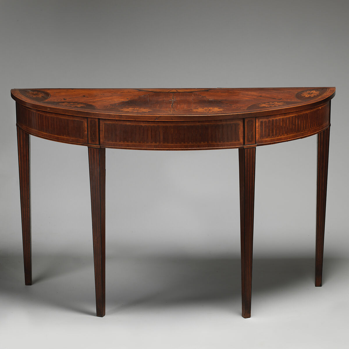 Side table (one of a pair), Satinwood, British 