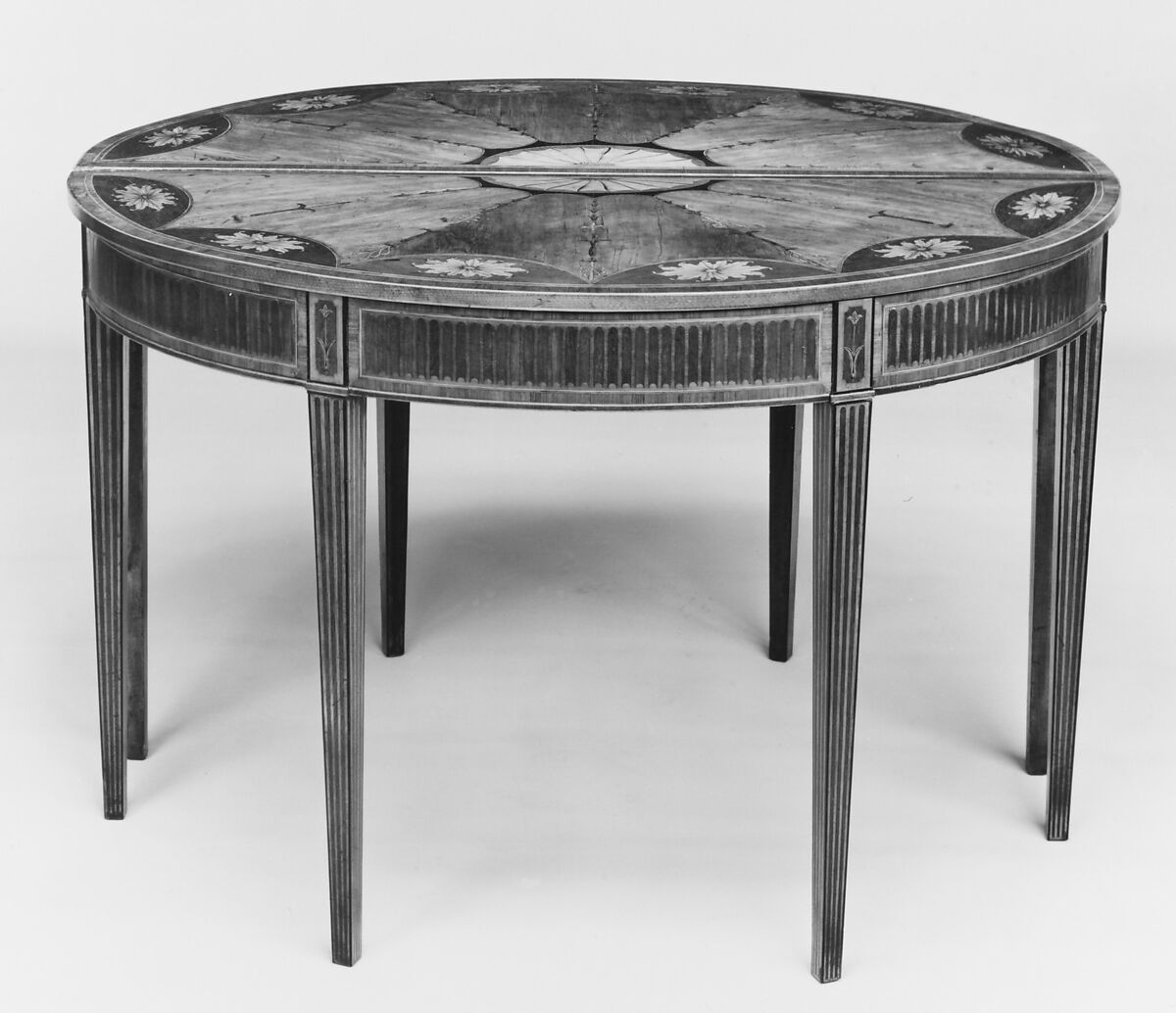 Side table (one of a pair), Satinwood, British