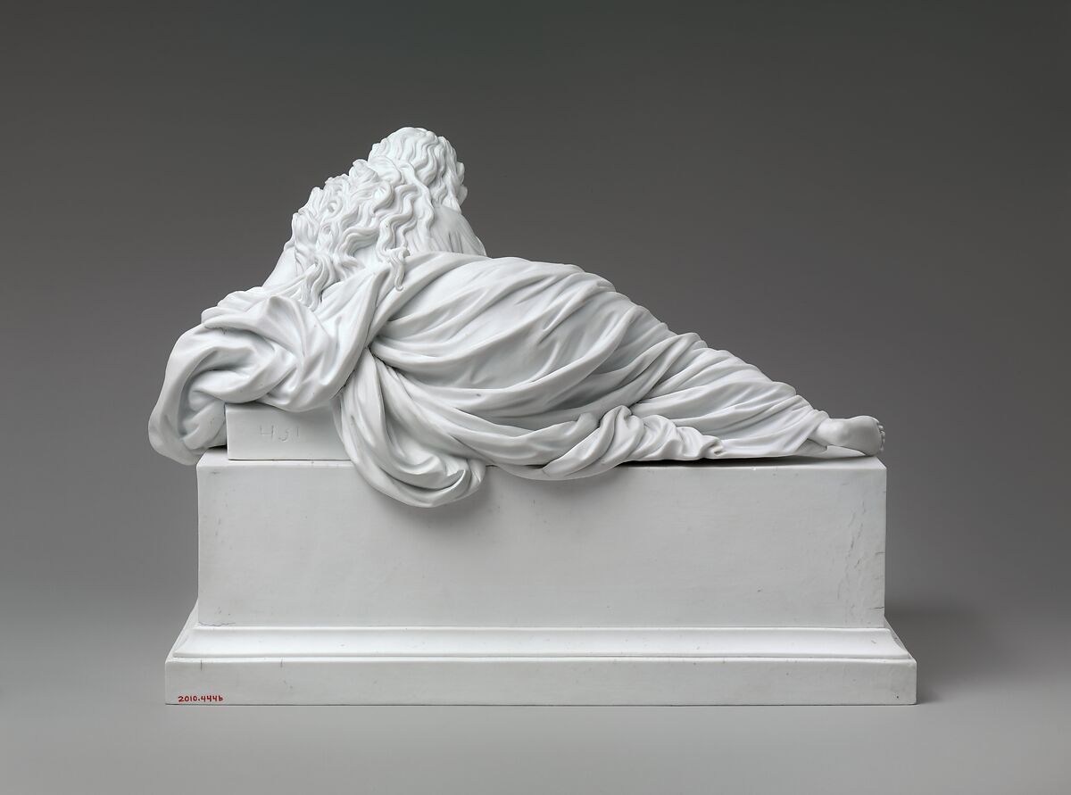 The Penitent Magdalene, Meissen Manufactory (German, 1710–present), Hard-paste biscuit porcelain, German, Meissen