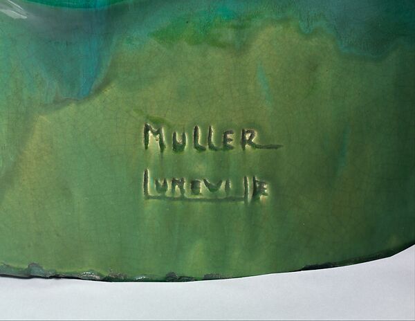 Fireplace surround, Attributed to Jean-Désiré Muller (French, 1877–1952), Glazed stoneware, French, Lunéville