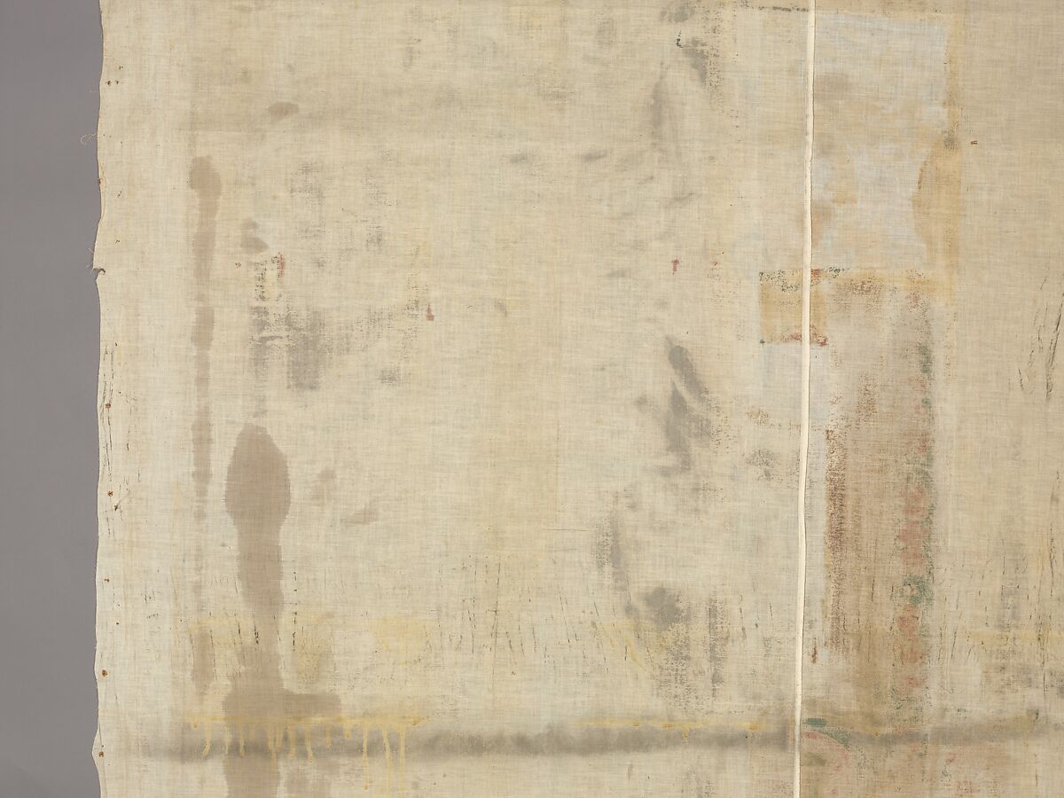 Chintz wall panel, Style of Jean Berain (French, Saint-Mihiel 1640–1711 Paris), Resist dyed and painted cotton, Indian, Coromandel Coast