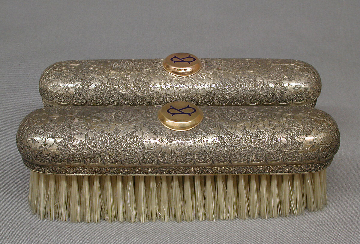 Clothes brush (one of a pair), Barnard Brothers, Silver, British, London 