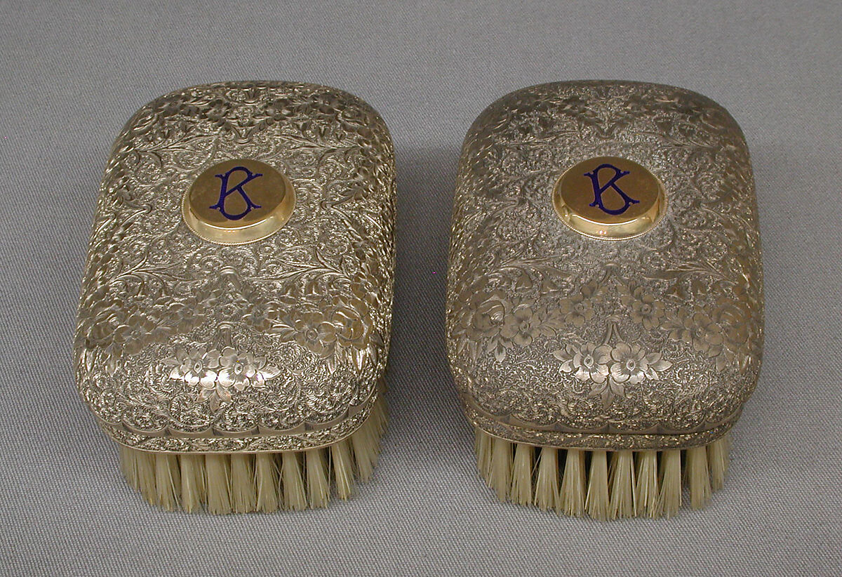 Clothes brush (one of a pair), Barnard Brothers, Silver, British, London 