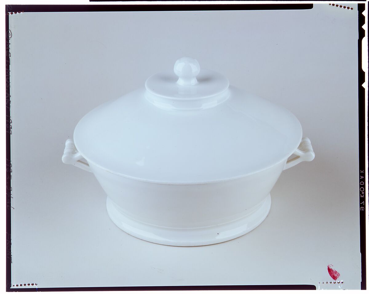 Covered dish, Tucker and Hemphill (1831–37), Porcelain, American