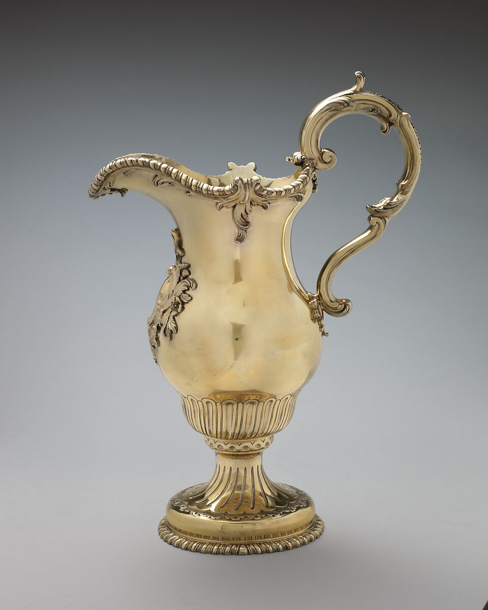 Ewer, Abraham Portal (British, active ca. 1747–died 1809), Silver gilt, British, London