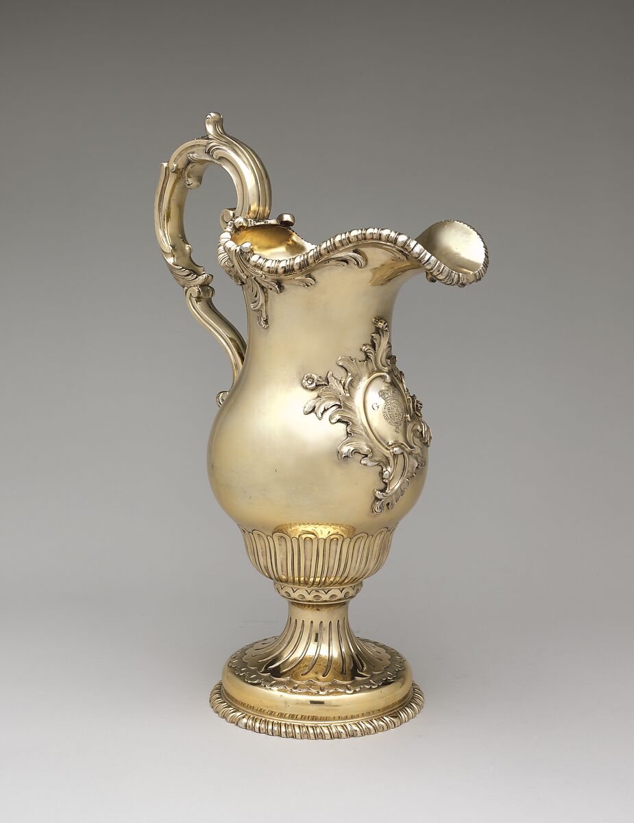 Ewer, Abraham Portal (British, active ca. 1747–died 1809), Silver gilt, British, London 