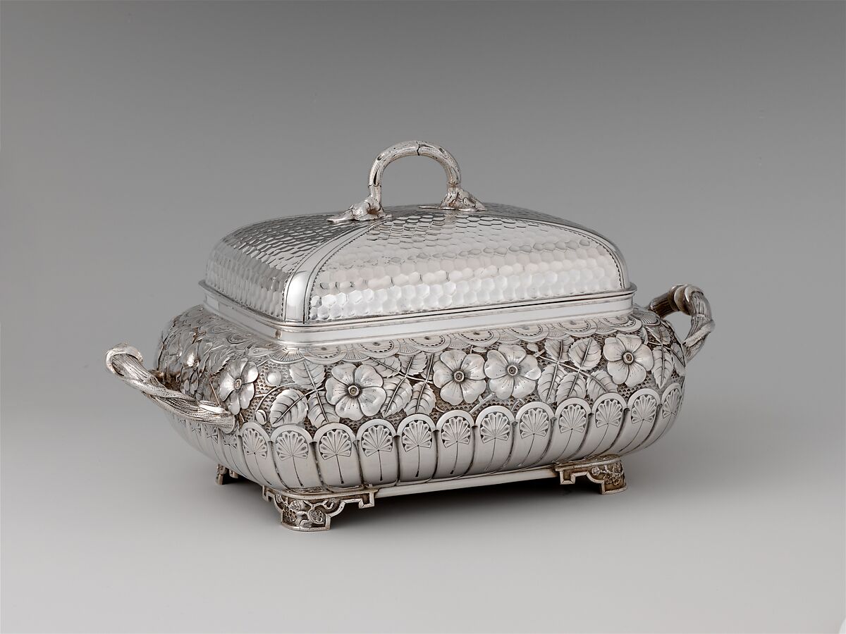 Covered Dish, John T. Vansant Manufacturing Company (1881–92), Silver, American 