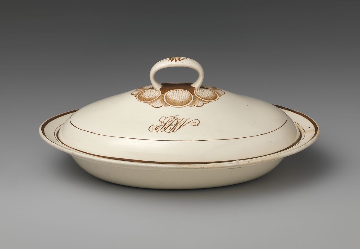 Covered Dish, Earthenware, British 