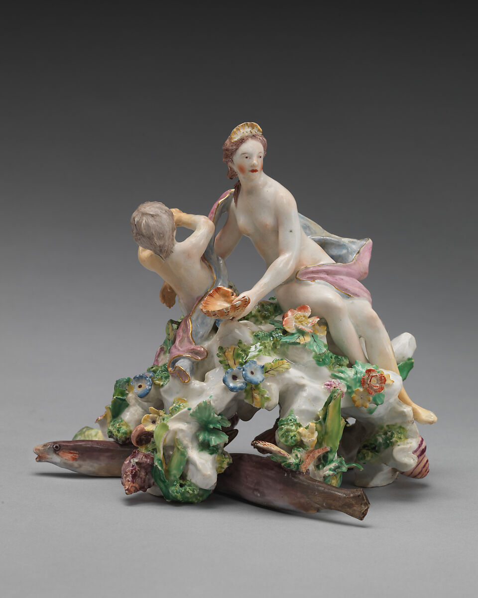 River God, Chelsea Porcelain Manufactory (British, 1745–1784, Red Anchor Period, ca. 1753–58), Soft-paste porcelain, British, Chelsea