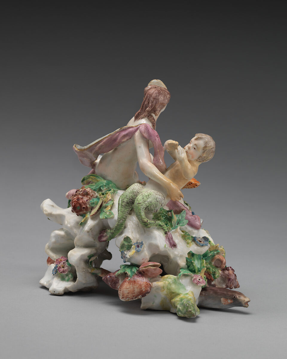 River God, Chelsea Porcelain Manufactory (British, 1745–1784, Red Anchor Period, ca. 1753–58), Soft-paste porcelain, British, Chelsea