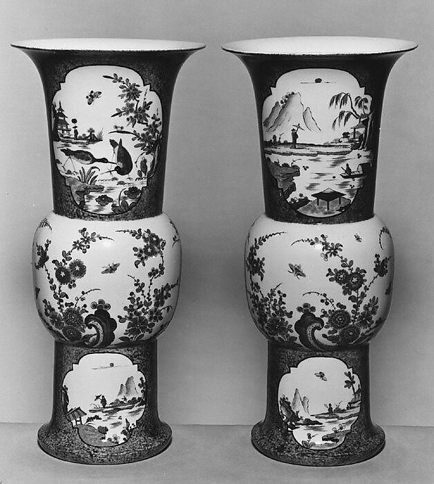 Vase (one of a pair), Meissen Manufactory (German, 1710–present), Hard-paste porcelain, German, Meissen 