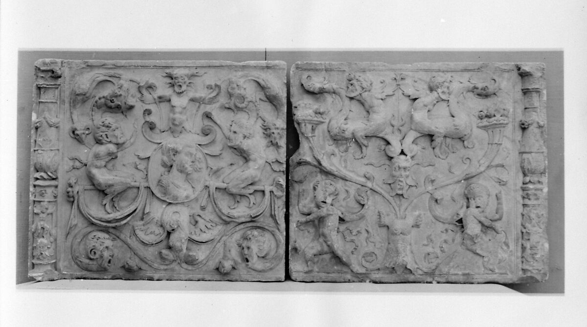 Architectural ornament panel, Alabaster, Spanish