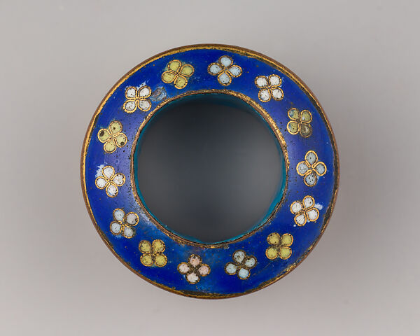 Archer's Ring, Copper, gold, polychrome enamel, Chinese