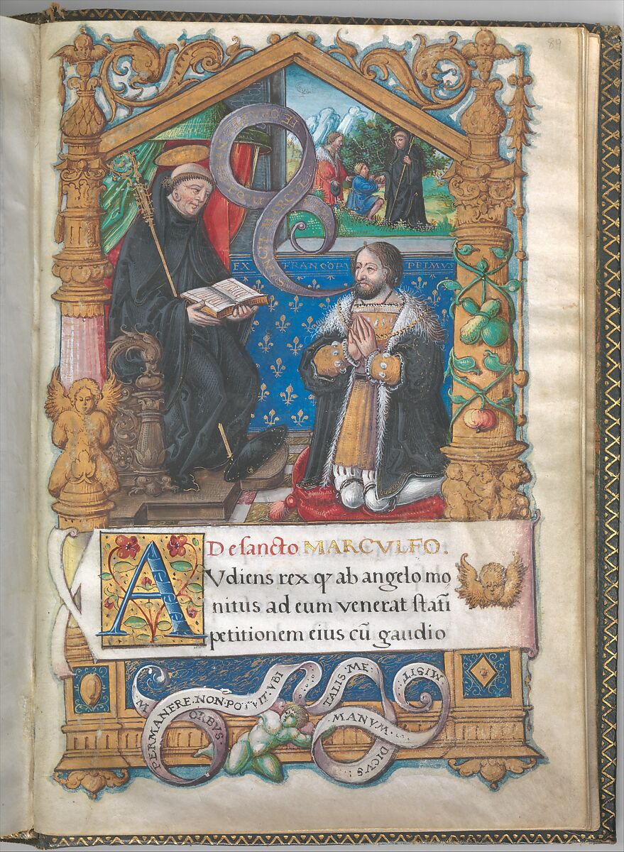 Hours of Francis I, Master of François de Rohan (French, Paris, active ca. 1525–1546), Illuminated manuscript on parchment, bound in leather with gilt, French, Paris or Tours 