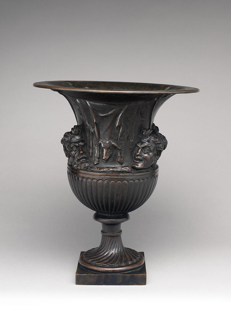 Borghese vase, Giovanni Zoffoli (Italian, ca. 1745–1805), Bronze, Italian, Rome 