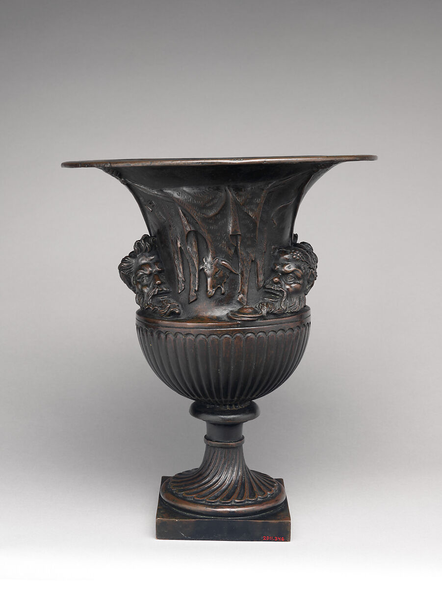 Borghese vase, Giovanni Zoffoli (Italian, ca. 1745–1805), Bronze, Italian, Rome