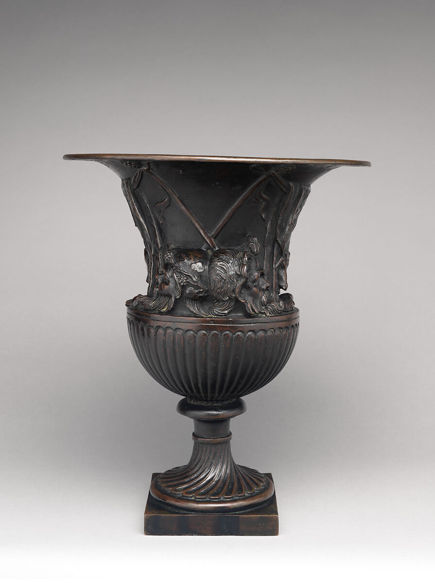 Borghese vase, Giovanni Zoffoli (Italian, ca. 1745–1805), Bronze, Italian, Rome