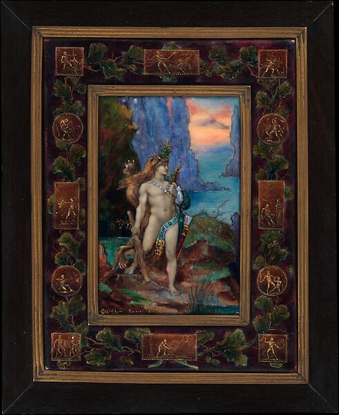 Hercules and the Twelve Labors, Paul Grandhomme (1851–1944), Enamel on copper, French 