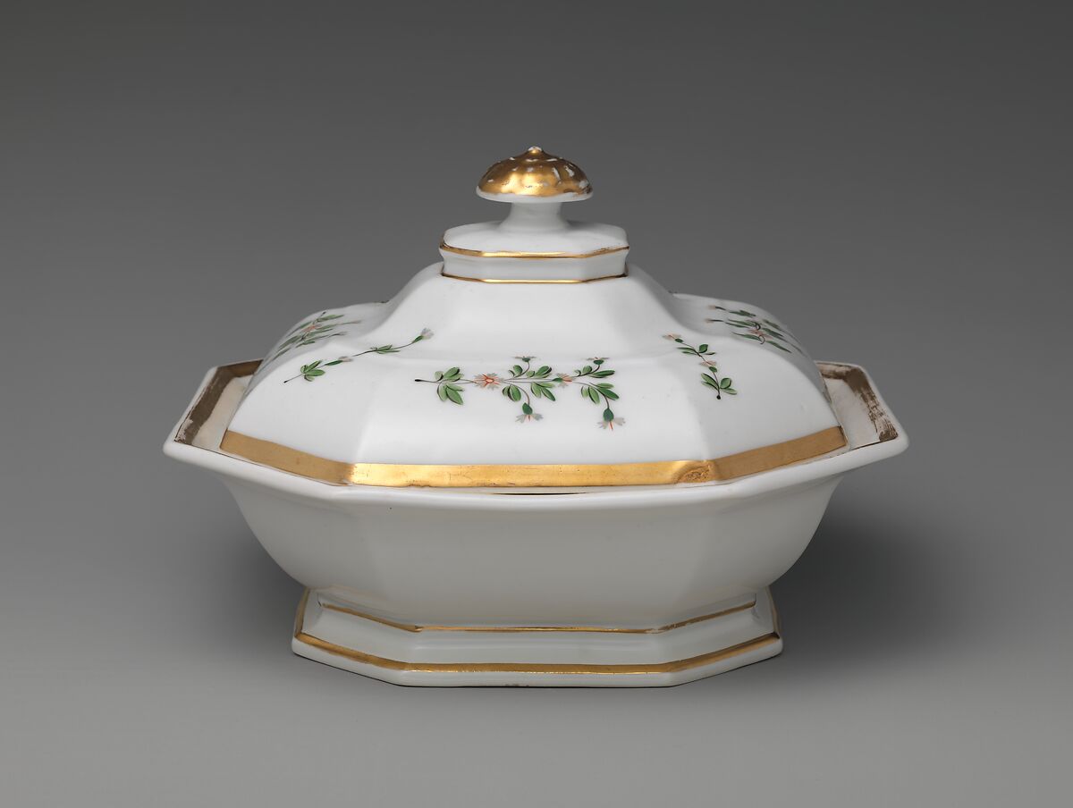 Covered Dish, Porcelain, French 
