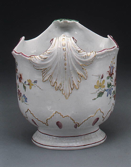 Wine bottle cooler (one of a pair), Doccia Porcelain Manufactory (Italian, 1737–1896), Tin-glazed hard-paste porcelain, Italian, Florence
