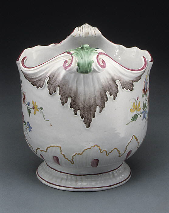 Wine bottle cooler (one of a pair), Doccia Porcelain Manufactory (Italian, 1737–1896), Tin-glazed hard-paste porcelain, Italian, Florence