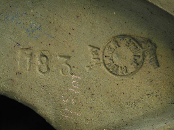 Head of Mercury, Emmanuel Hannaux (French, Metz 1855–1934), Glazed stoneware, French