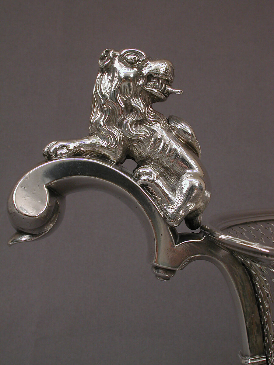 Basket, John Edwards II (British, active 1723–ca. 1753), Silver, silver plate, British, London