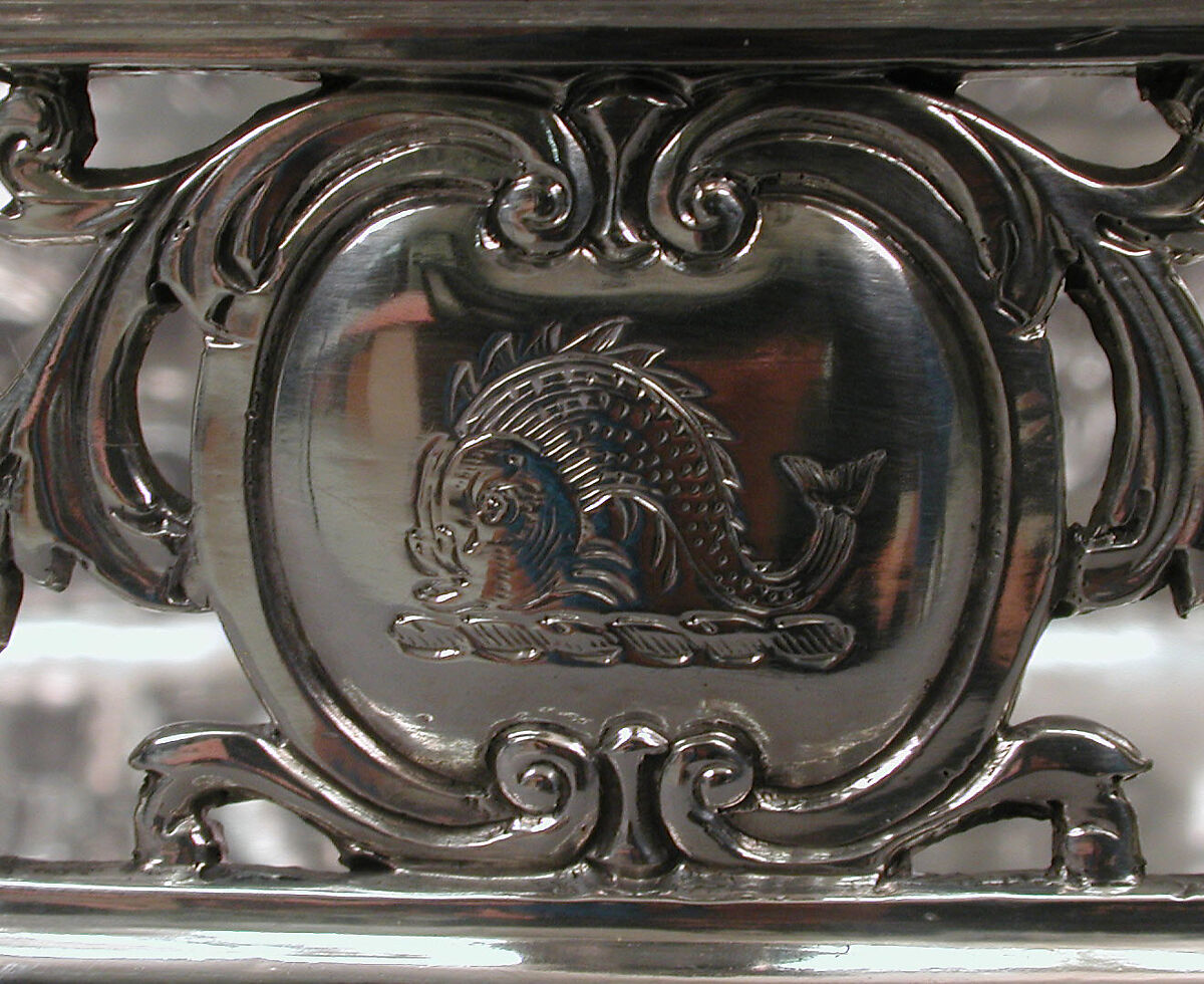 Basket, John Edwards II (British, active 1723–ca. 1753), Silver, silver plate, British, London