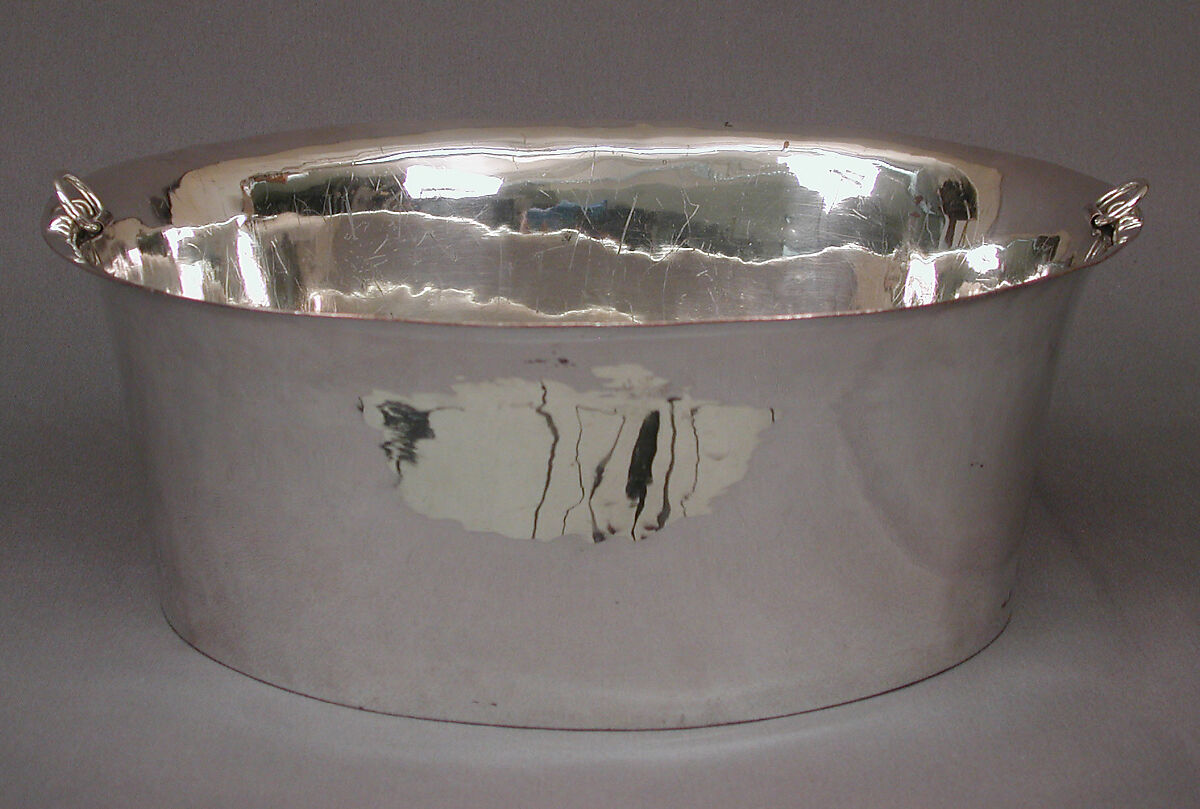 Basket, John Edwards II (British, active 1723–ca. 1753), Silver, silver plate, British, London