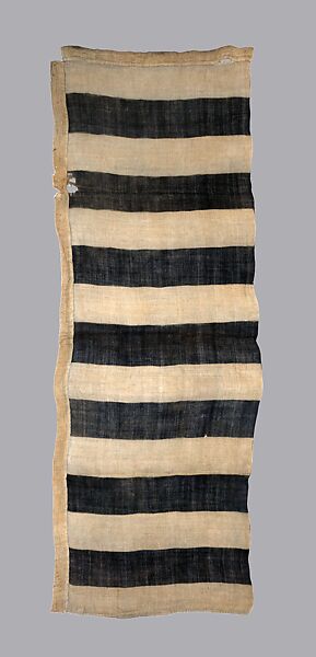 Standard Banner (Sashimono), Textile (probably hemp or ramie), pigment, Japanese 