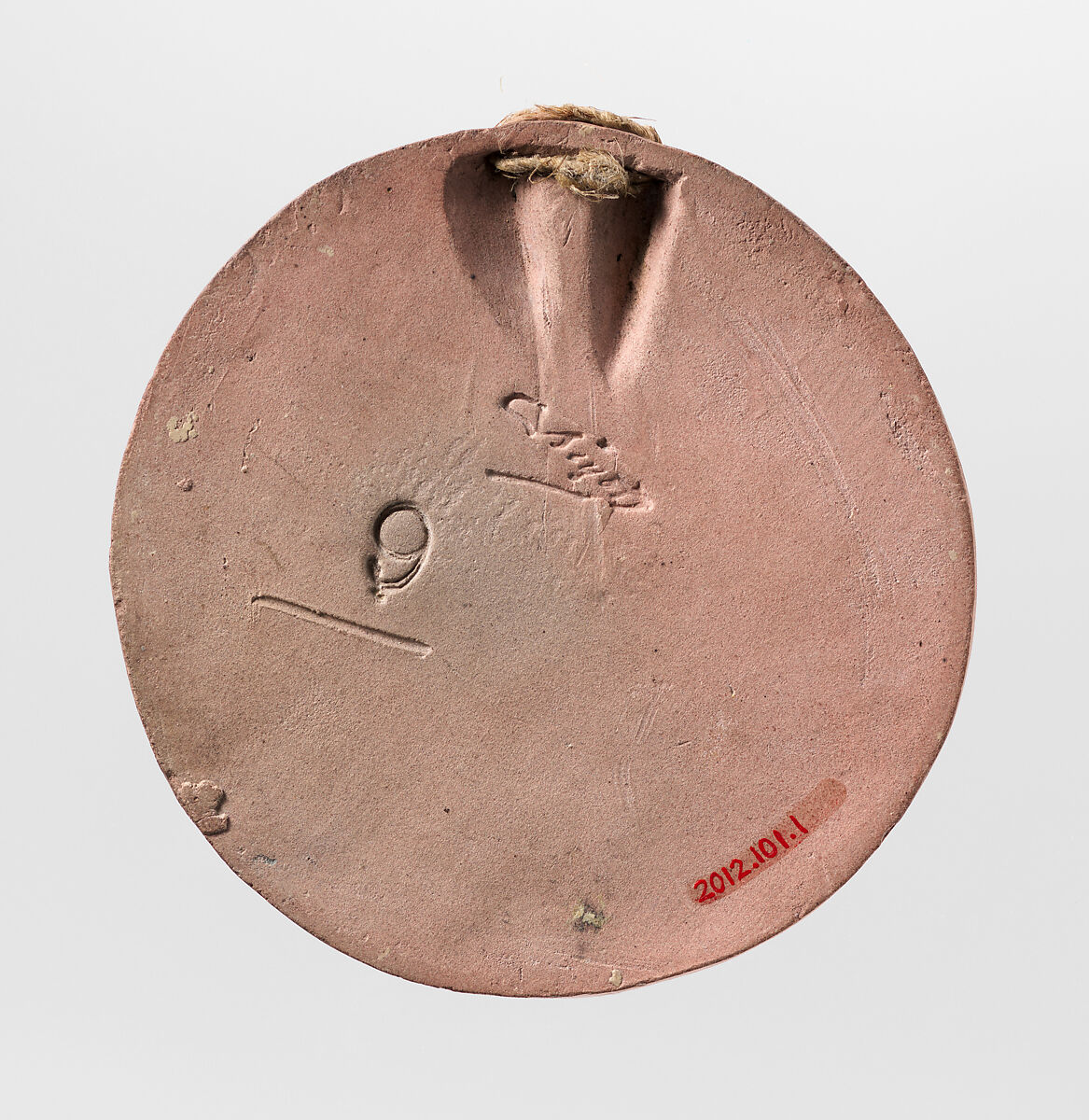 Self-portrait, Daniel Jean-Baptiste Dupuis (French, 1849–1899), Ceramic, French