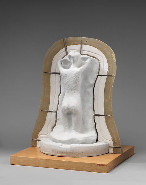 Casting model after Rodin's "Sorrow" (4 of 10), Coubertin Foundry, Plaster, clay, wax, ceramic, bronze, French 