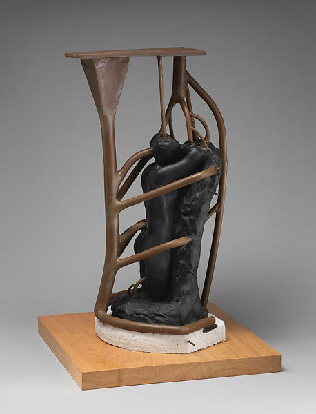 Casting model after Rodin's "Sorrow" (6 of 10), Coubertin Foundry, Plaster, clay, wax, ceramic, bronze, French 