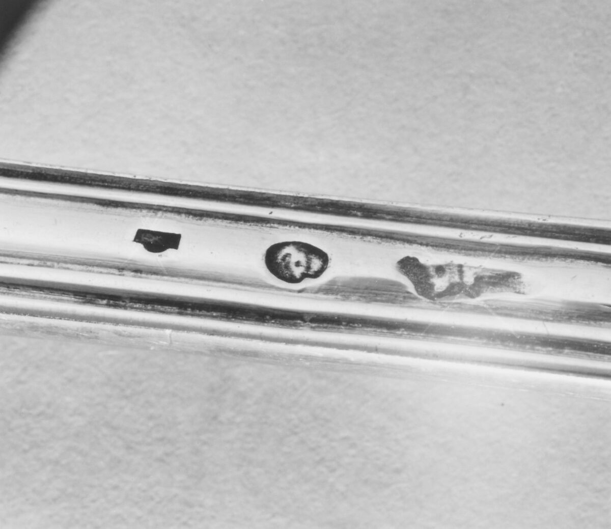 Fork with knife handle (one of six), Louis-Antoine Taillepied (born ca. 1734, master 1760, active 1806 (?)), Silver, French, Paris