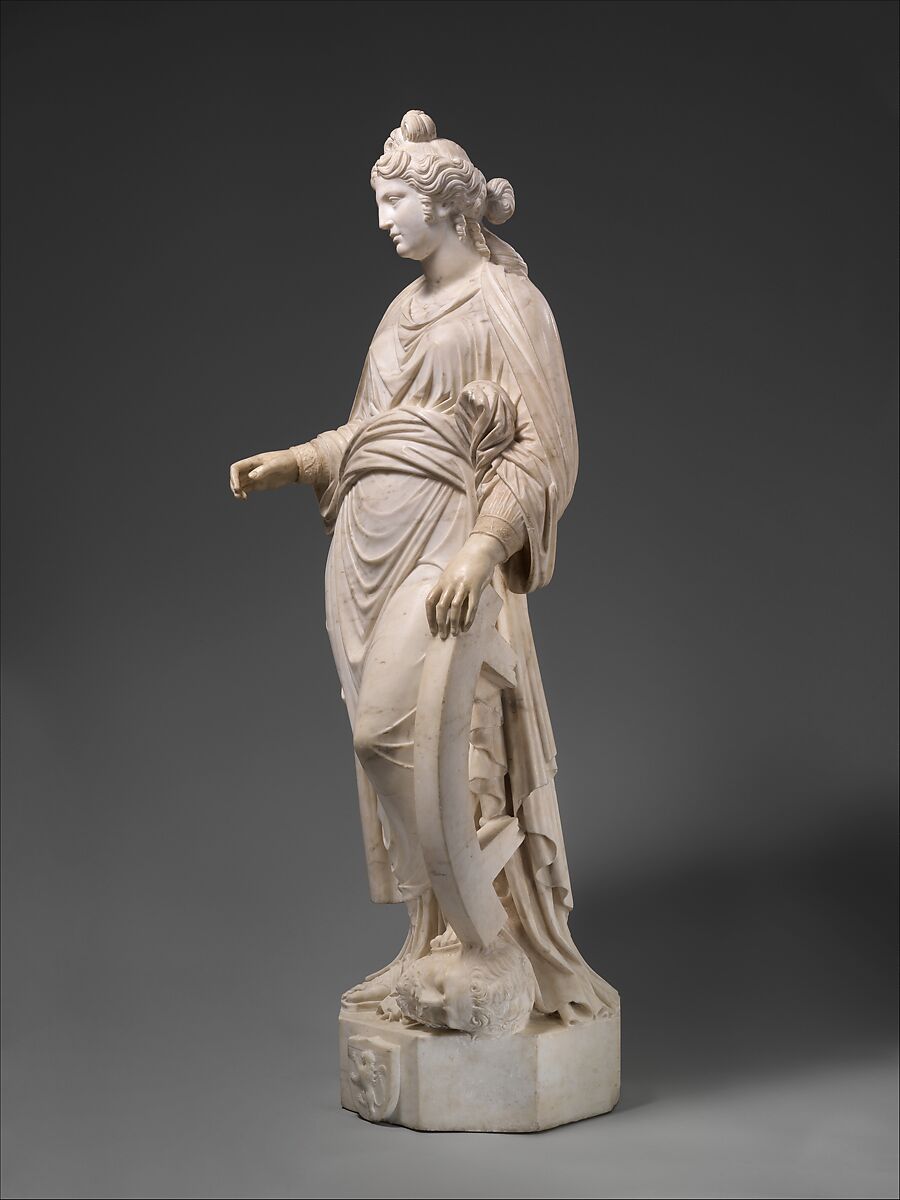 Saint Catherine of Alexandria, Cristoforo Solari (Italian, ca. 1460–1524), Marble, Italian, Milan