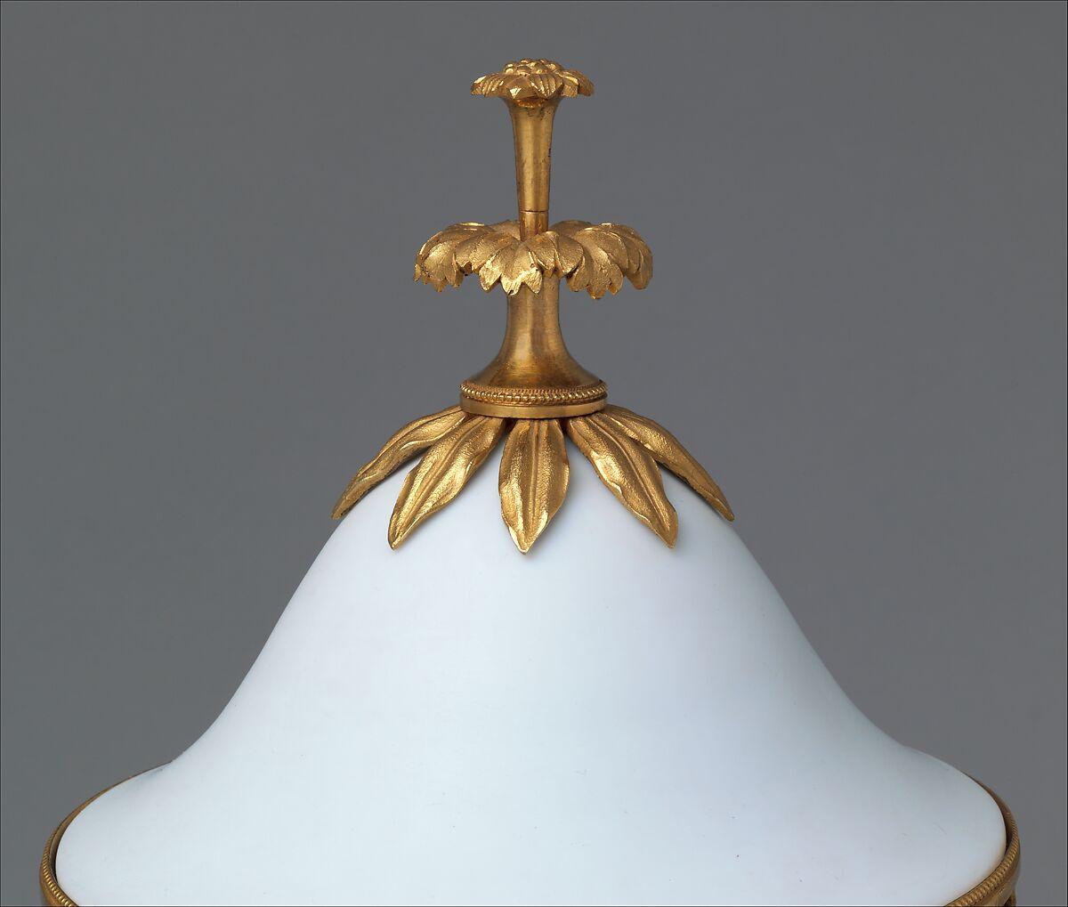 Potpourri vase, Karl Friedrich Schinkel (German, Neuruppin 1781–1841 Berlin), Glass, gilded yellow metal, marble, German, Berlin