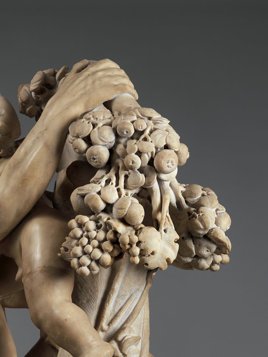 Bacchanal: A Faun Teased by Children, Gian Lorenzo Bernini (Italian, Naples 1598–1680 Rome), Marble, Italian, Rome