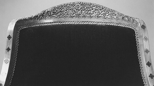 Armchair, Louis C. Tiffany (American, New York 1848–1933 New York), Prima vera, American ash (secondary wood); marquetry of various woods and brass; replacement upholstery, American