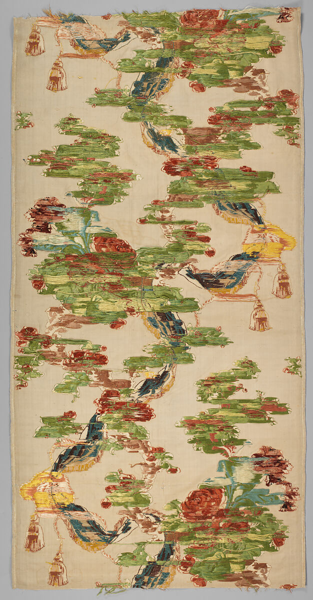 Length, Philippe de Lasalle (French, 1723–1804), Silk, brocaded lampas with twill foundation weave, French