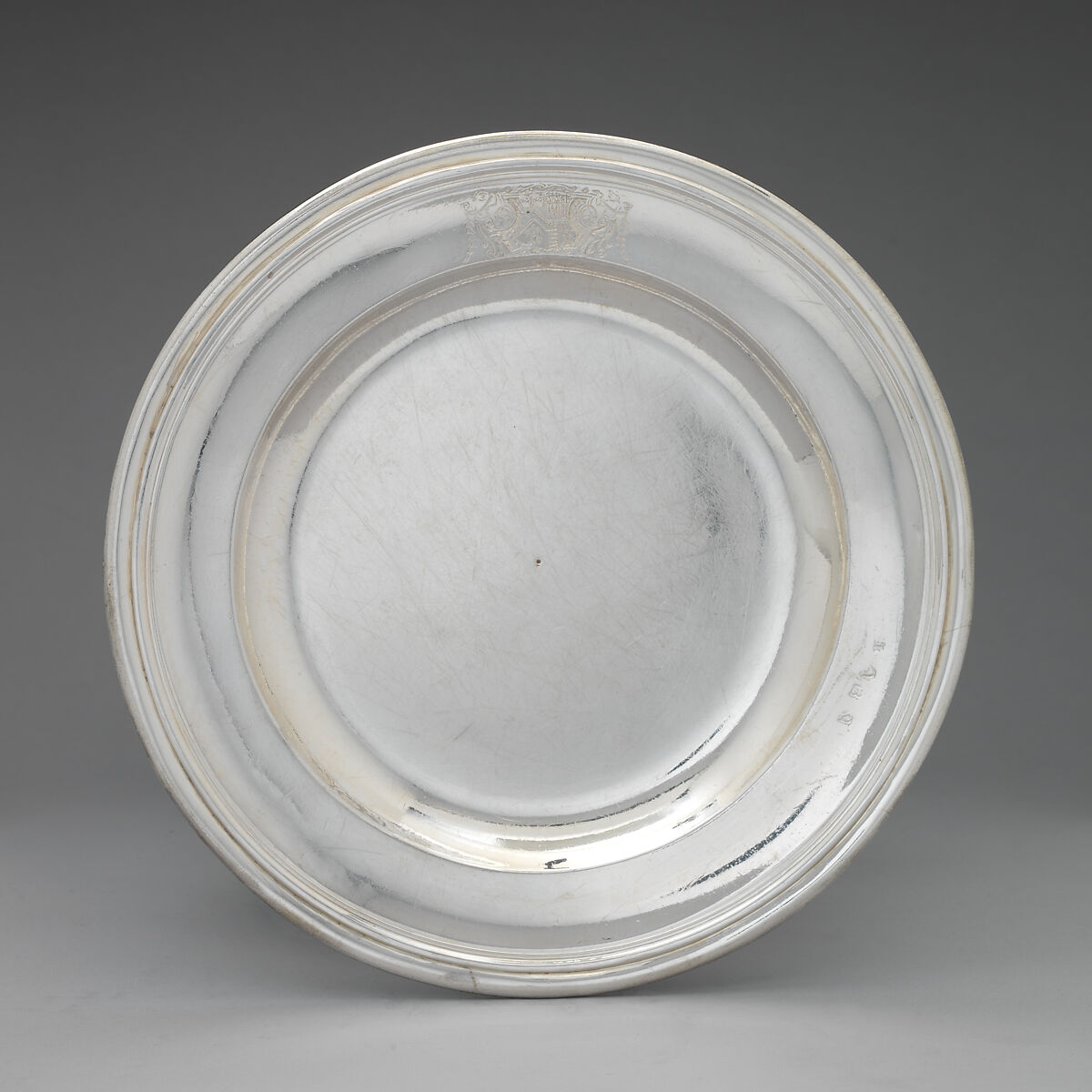 Plate (one of a set of twelve), Richard Bayley (British, active 1708–48), Silver, British, London 