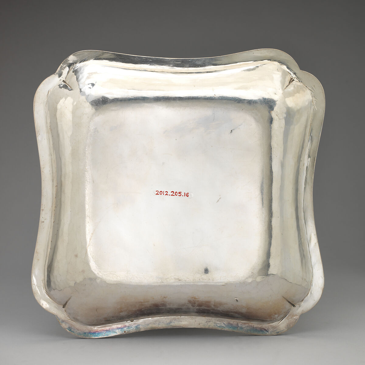 Square dish (one of a pair), Silver, French, Paris