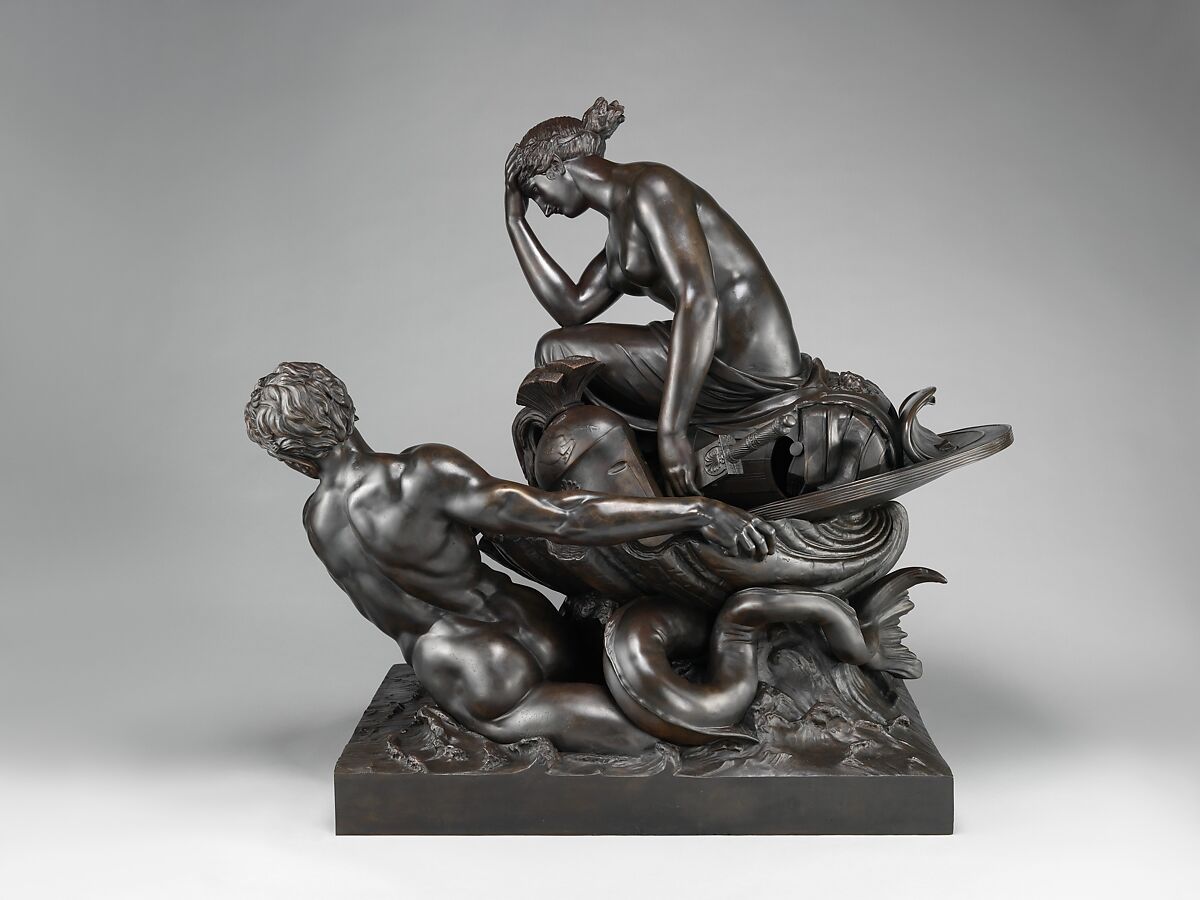 Thetis Transporting Arms for Achilles, William Theed the Elder (British, 1764–1817), Bronze, British