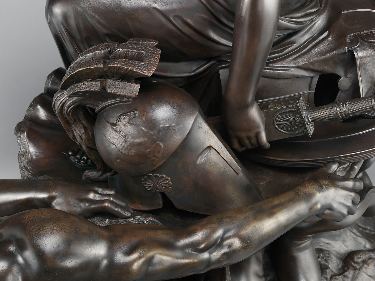Thetis Transporting Arms for Achilles, William Theed the Elder (British, 1764–1817), Bronze, British