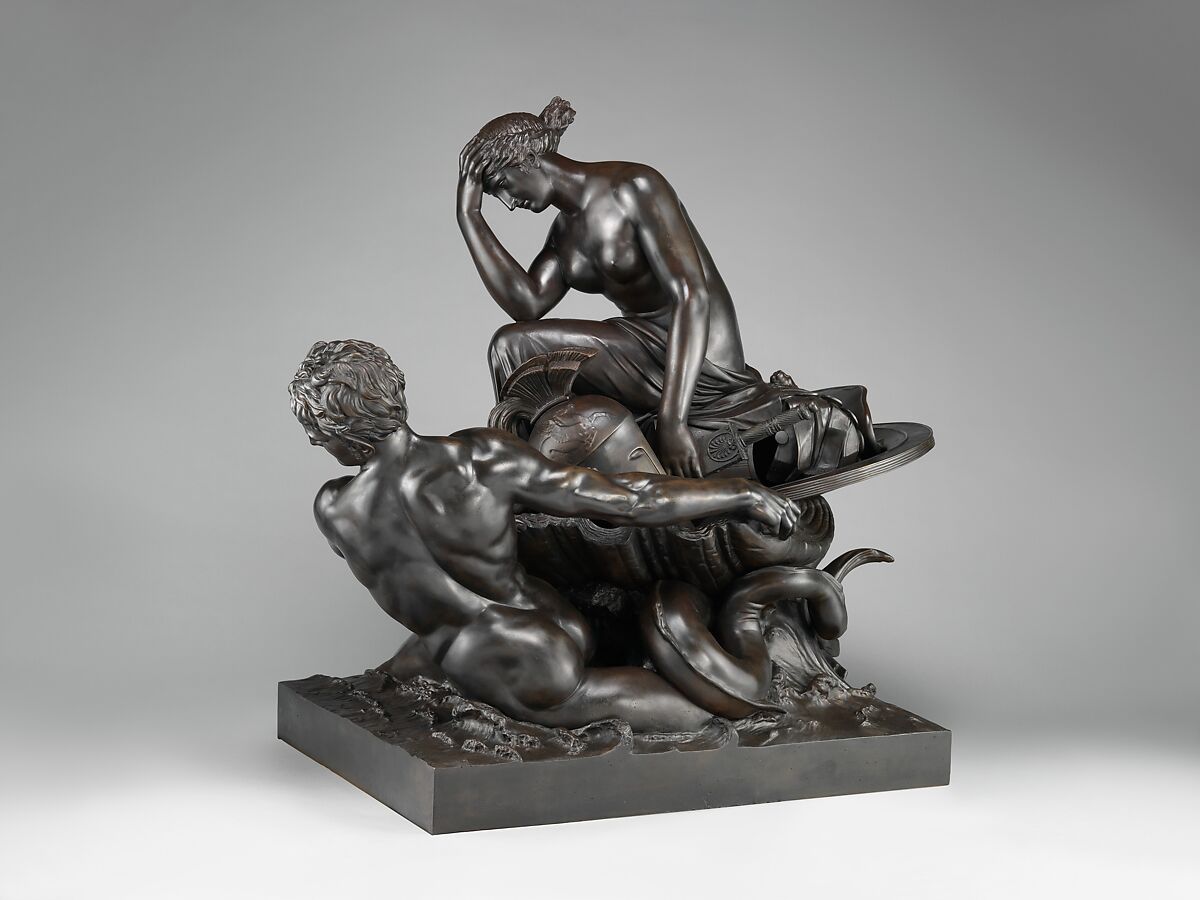 Thetis Transporting Arms for Achilles, William Theed the Elder (British, 1764–1817), Bronze, British