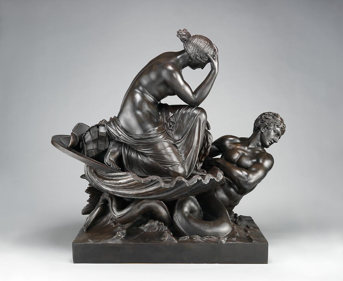 Thetis Transporting Arms for Achilles, William Theed the Elder (British, 1764–1817), Bronze, British