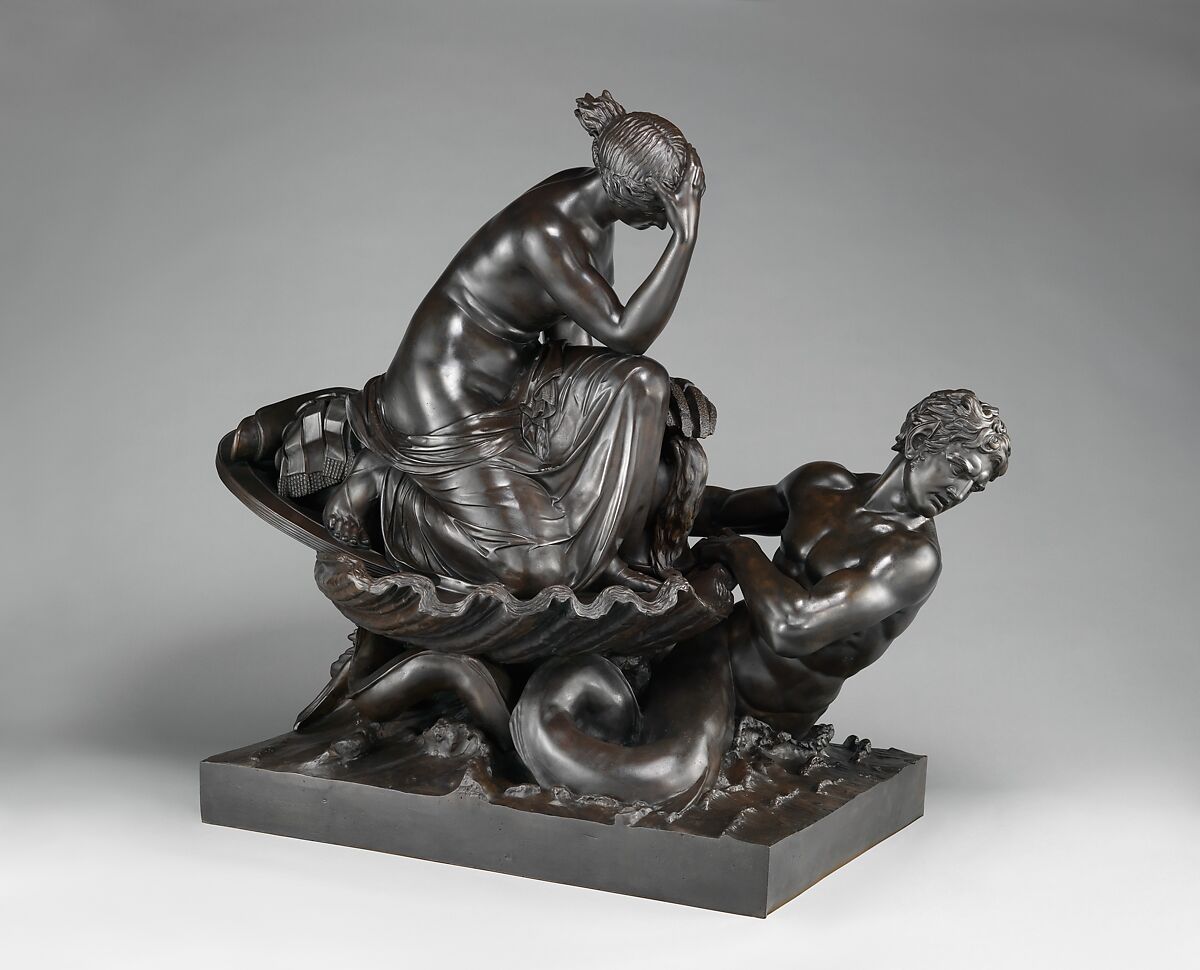 Thetis Transporting Arms for Achilles, William Theed the Elder (British, 1764–1817), Bronze, British 