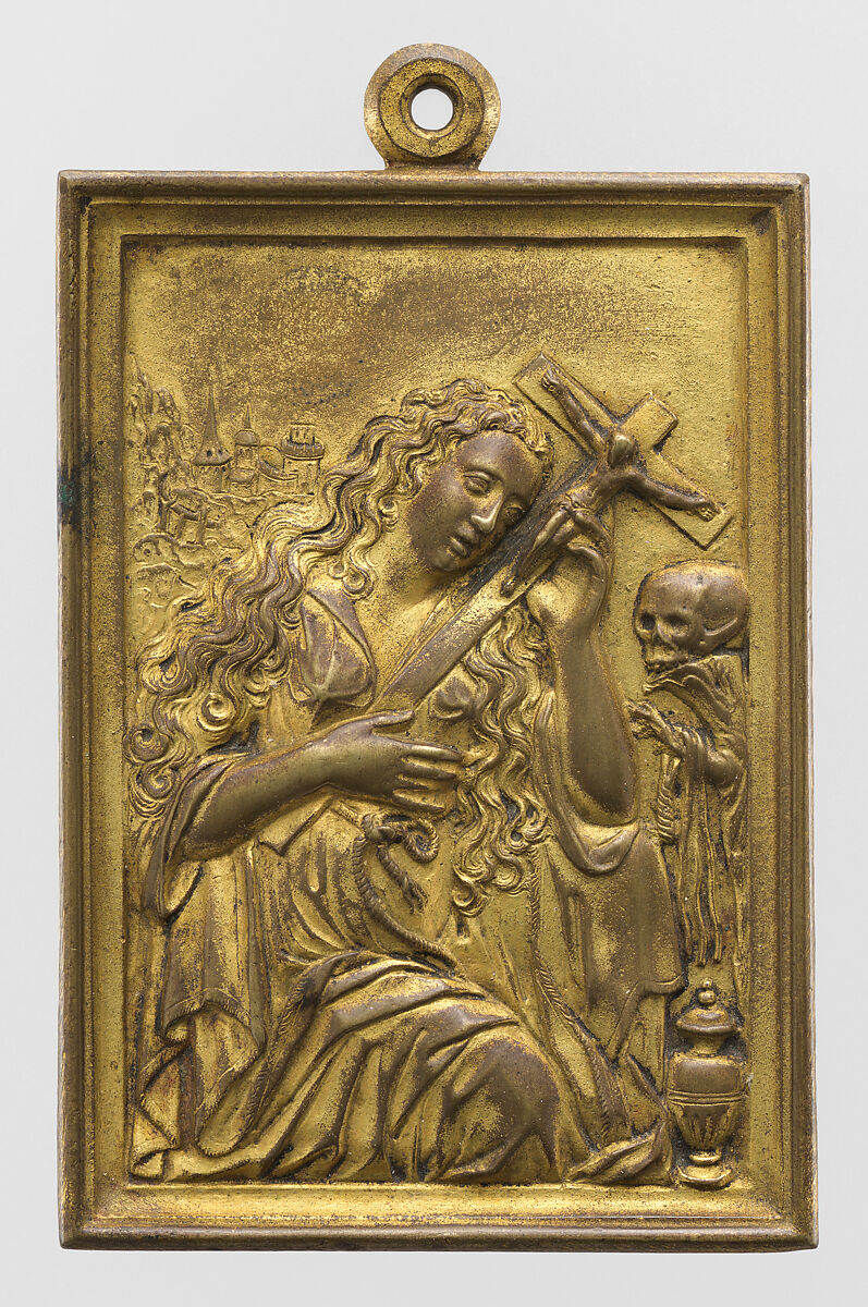 Mary Magdalene, Gilt bronze, Spanish 